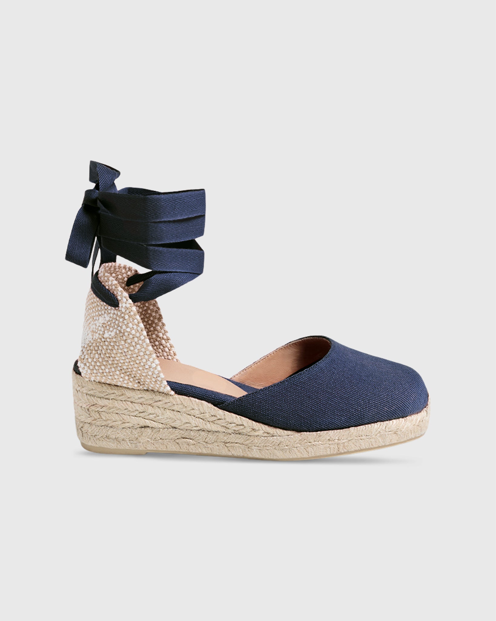 Extra Low Carina Espadrille in Navy Oxford Canvas