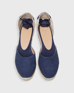 Extra Low Carina Espadrille in Navy Oxford Canvas