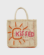 Load image into Gallery viewer, Large Sun Kissed Tote in Natural/Pink
