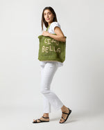 Load image into Gallery viewer, Large Ciao Bella Tote in Fern/Natural
