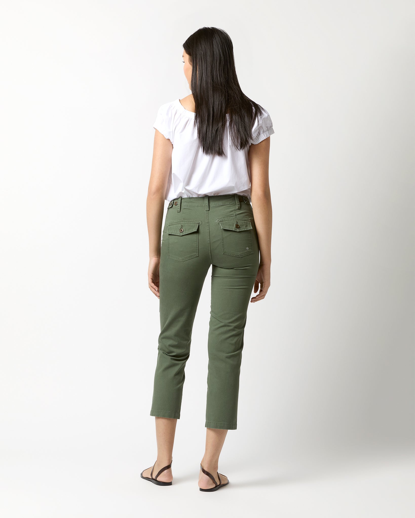 Surplus Pant with Tape in Army Green