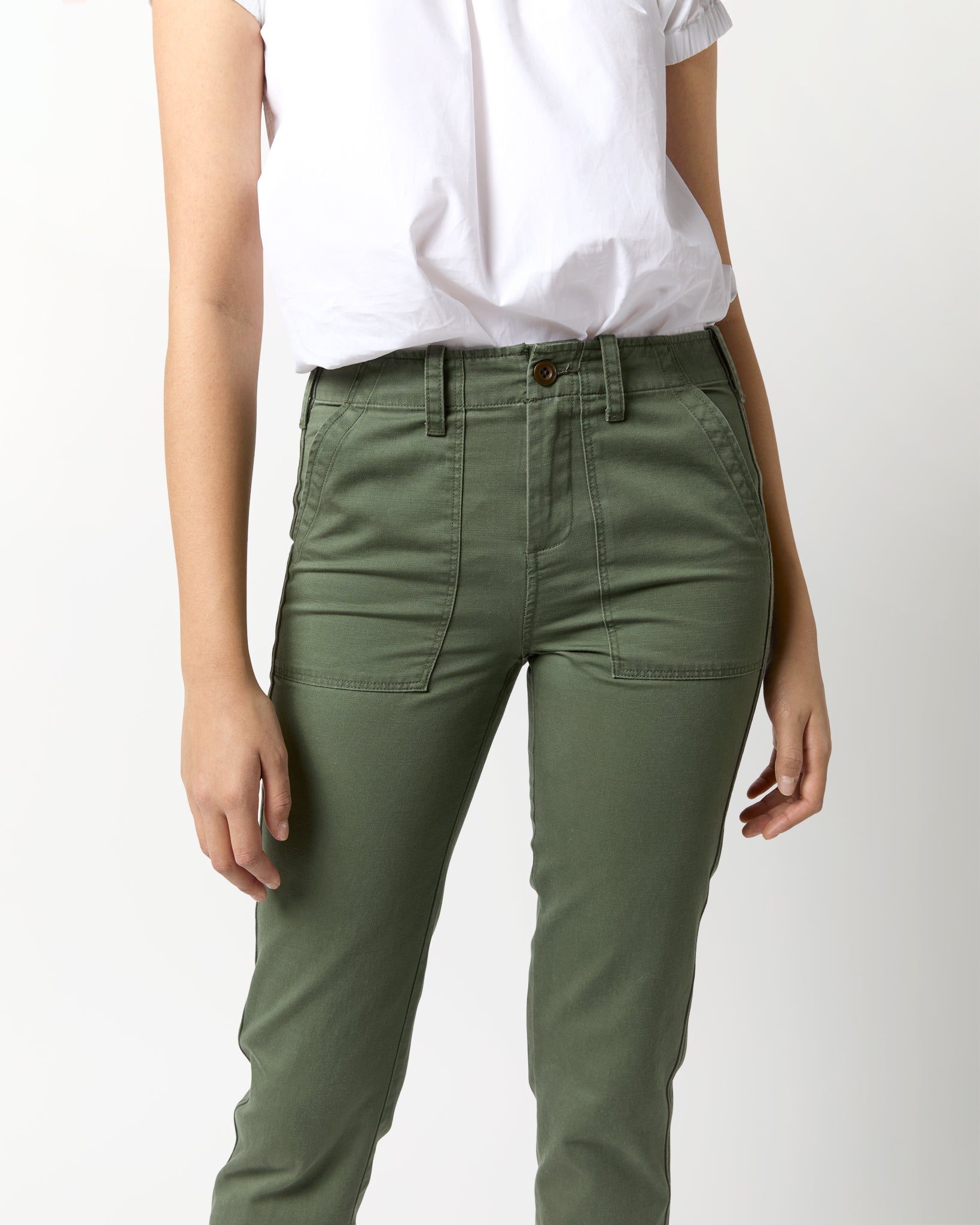 Surplus Pant with Tape in Army Green