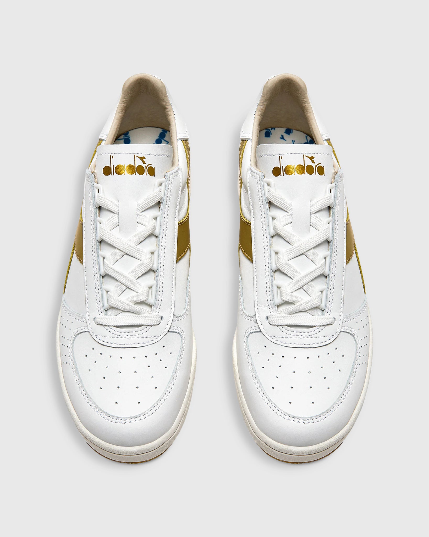 B.Elite H Italia Sport Sneaker in White/Gold