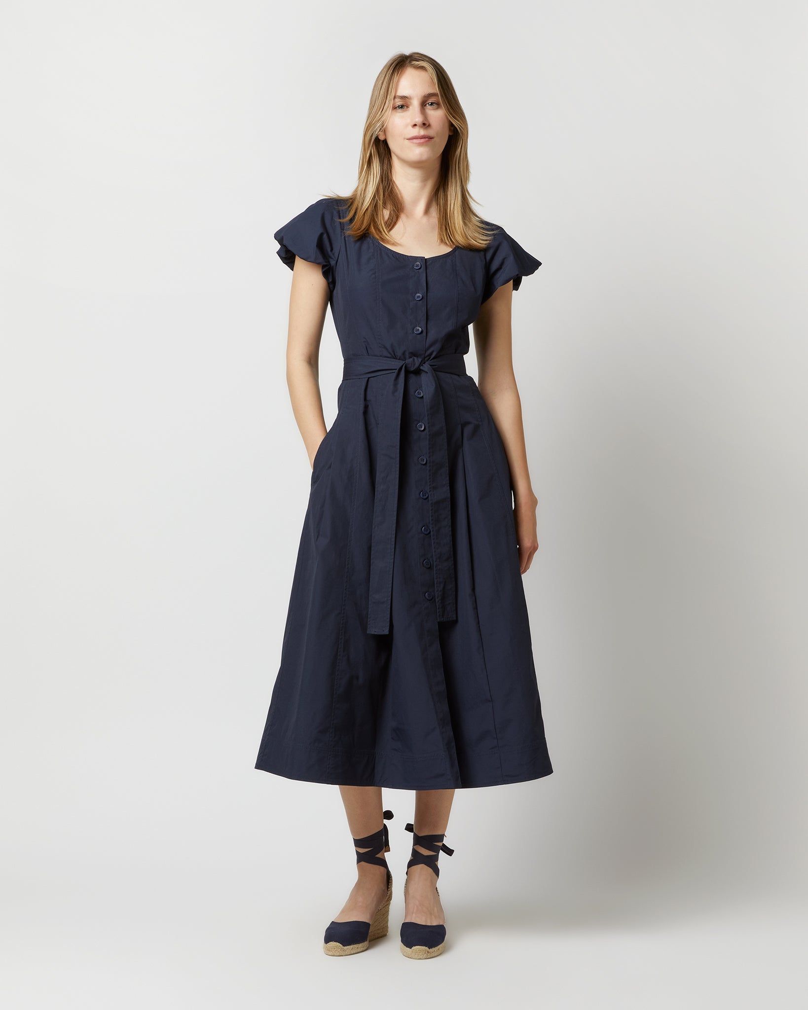 Rhea Dress in Midnight