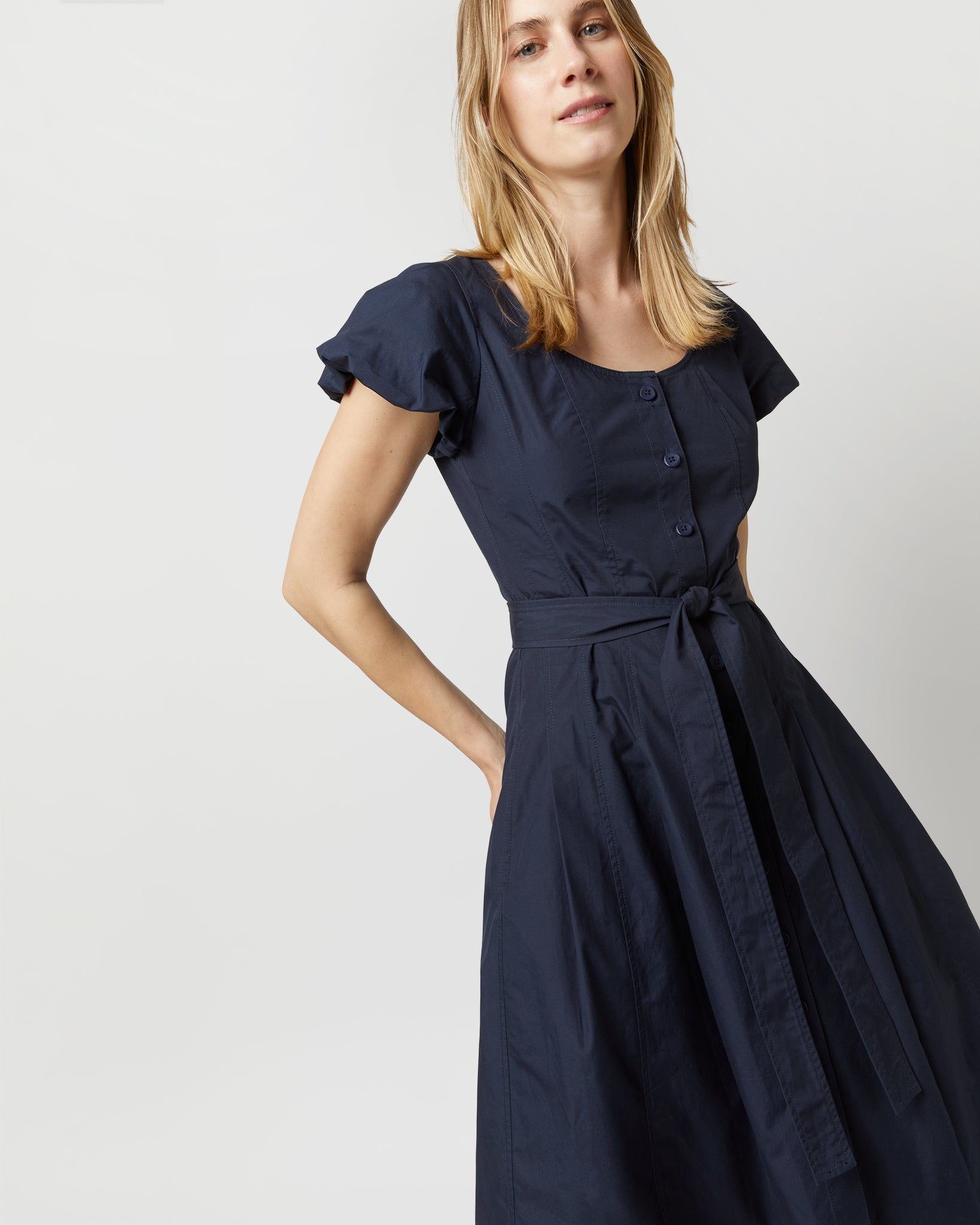 Rhea Dress in Midnight