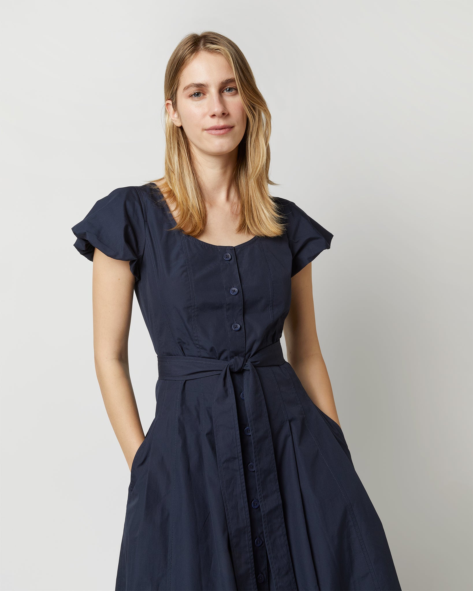 Rhea Dress in Midnight