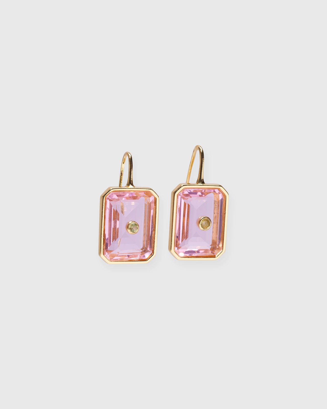 Tile Earrings in Pale Pink