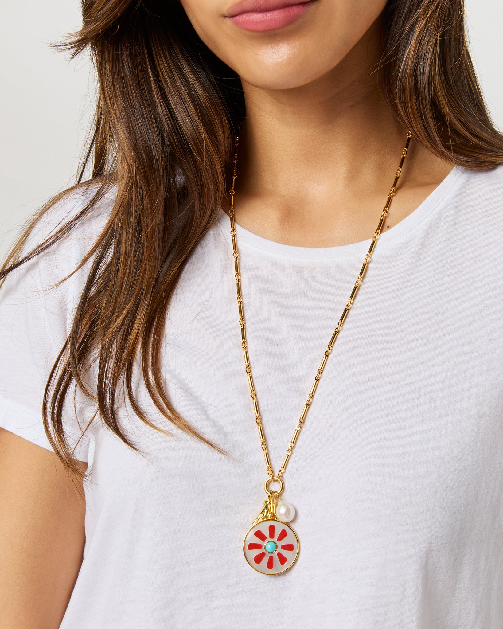 Equinox Charm Necklace in Multi