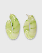 Load image into Gallery viewer, Cascais Hoop Earrings in Lime
