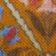 Linen Print Pocket Square in Orange Multi Mosaic