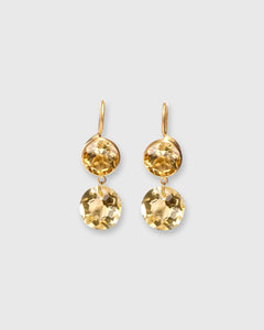 Extra Small Incandescence Hook Earrings in Citrine