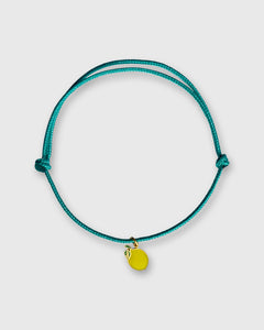Lemon Charm Bracelet in Gold/Assorted Color Cord