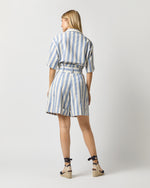 Load image into Gallery viewer, Bermuda Short in Blue/White Stripe
