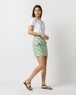 Load image into Gallery viewer, Baia Mini Skirt in Mint Fans Shot Cotton
