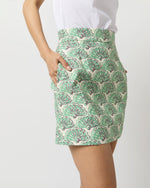 Load image into Gallery viewer, Baia Mini Skirt in Mint Fans Shot Cotton
