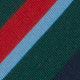 Irish Poplin Tie in Navy/Hunter/Red/Sky Stripe