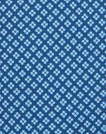 Load image into Gallery viewer, Silk Print Tie in Dark Blue/Sky Geo Flower
