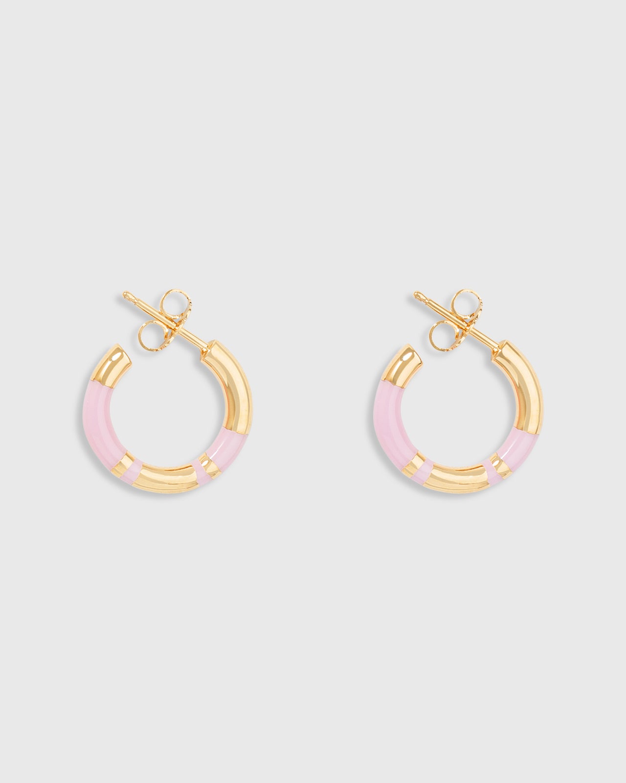 Positano Earrings in Gold/Pink