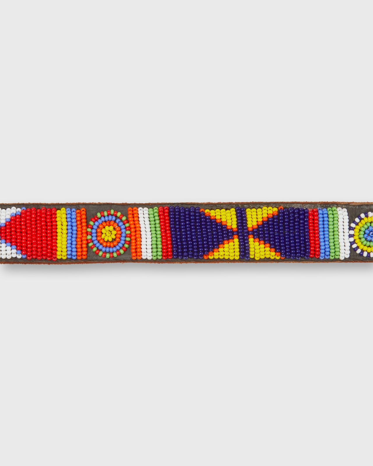 1" African Fully Beaded Belt in Lakuru Multi