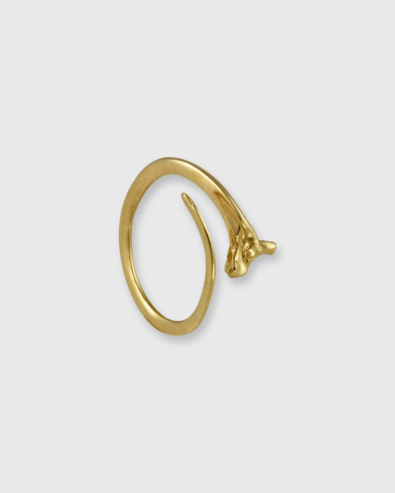 Rattlesnake Rib Ring in Vermeil