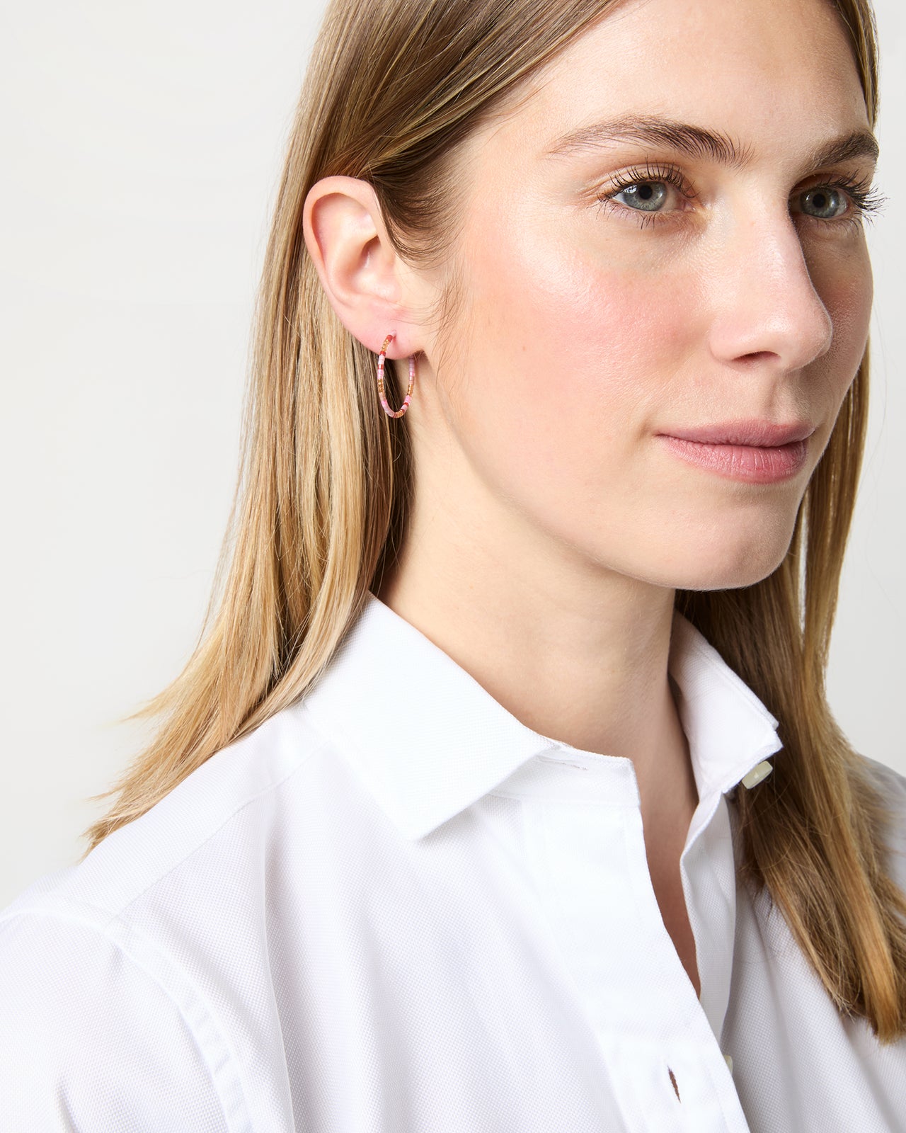 Ana Hoop Earrings in Orchid