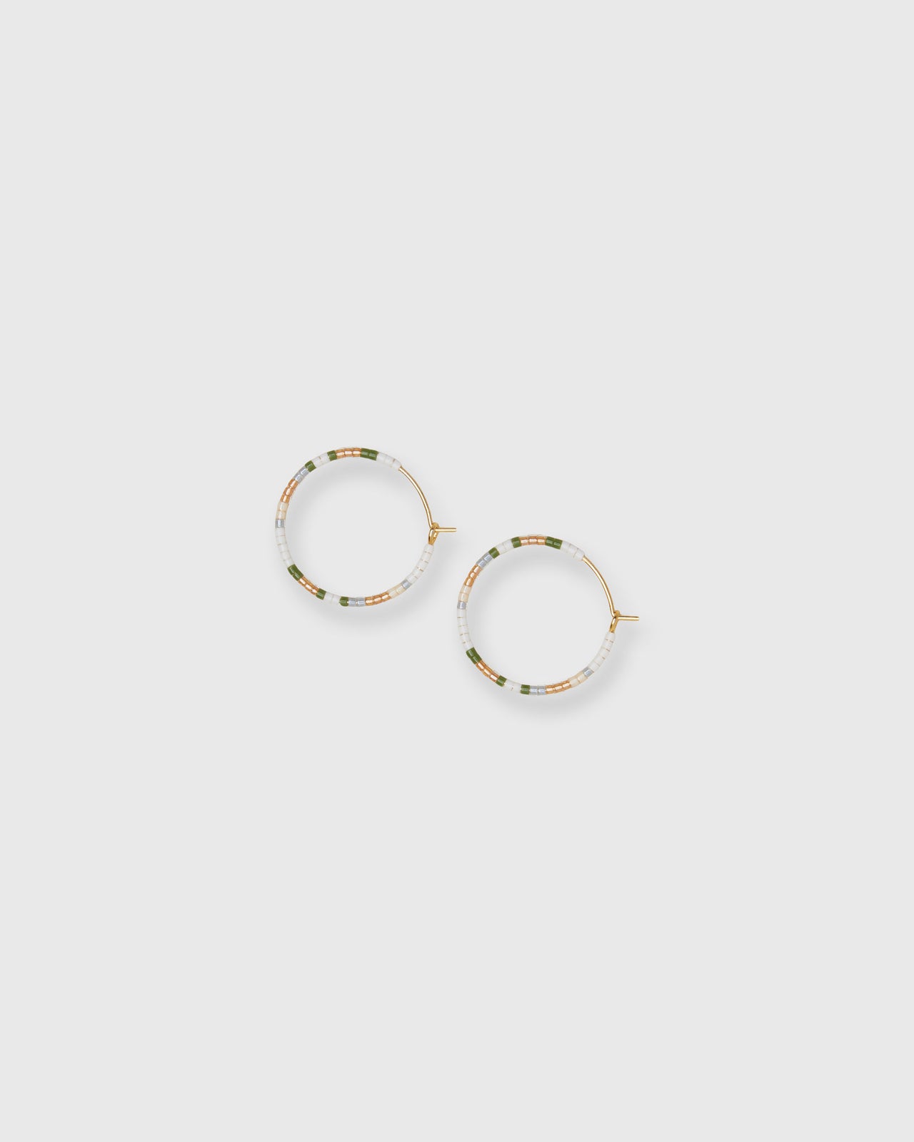 Ana Hoop Earrings in White