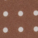 Silk Print Tie in Brown/Pale Pink Polka Dot