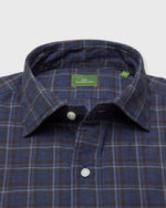 Load image into Gallery viewer, Otto Handmade Sport Shirt in Air Force/Brown/Olive Plaid Brushed Plainweave
