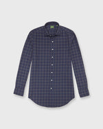 Load image into Gallery viewer, Otto Handmade Sport Shirt in Air Force/Brown/Olive Plaid Brushed Plainweave
