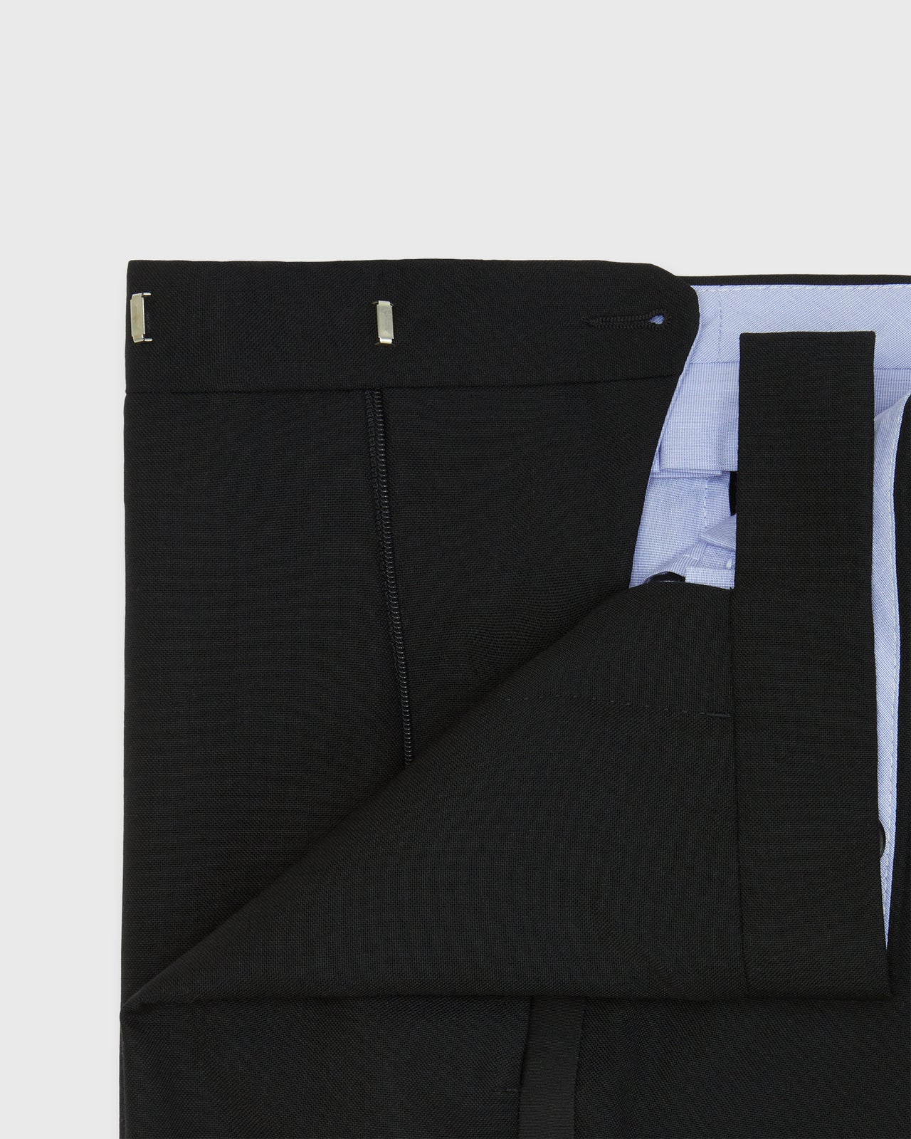 Tuxedo Trouser in Black Plainweave