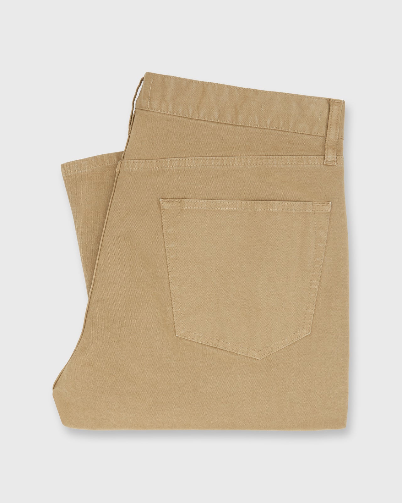 Slim Straight 5-Pocket Pant in Mushroom Twill