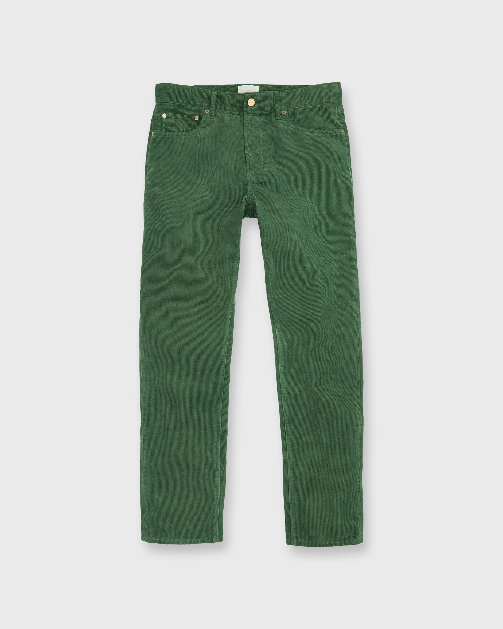 Slim Straight 5-Pocket Pant in Fern Garment-Dyed Corduroy