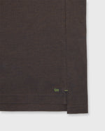 Load image into Gallery viewer, Short-Sleeved Polo in Brown Dark Oxford Pima Pique
