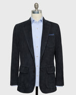 Load image into Gallery viewer, Butcher Jacket in Navy Suede
