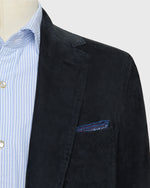 Load image into Gallery viewer, Butcher Jacket in Navy Suede
