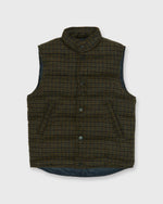 Load image into Gallery viewer, Cashball Vest in Brown/Spruce/Navy Plaid Harris Tweed
