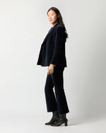 Load image into Gallery viewer, Concetta Jacket in Navy Stretch Velveteen
