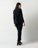 Load image into Gallery viewer, Concetta Jacket in Navy Stretch Velveteen
