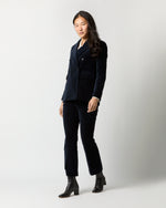 Load image into Gallery viewer, Concetta Jacket in Navy Stretch Velveteen
