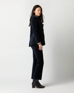 Load image into Gallery viewer, Concetta Jacket in Navy Stretch Velveteen
