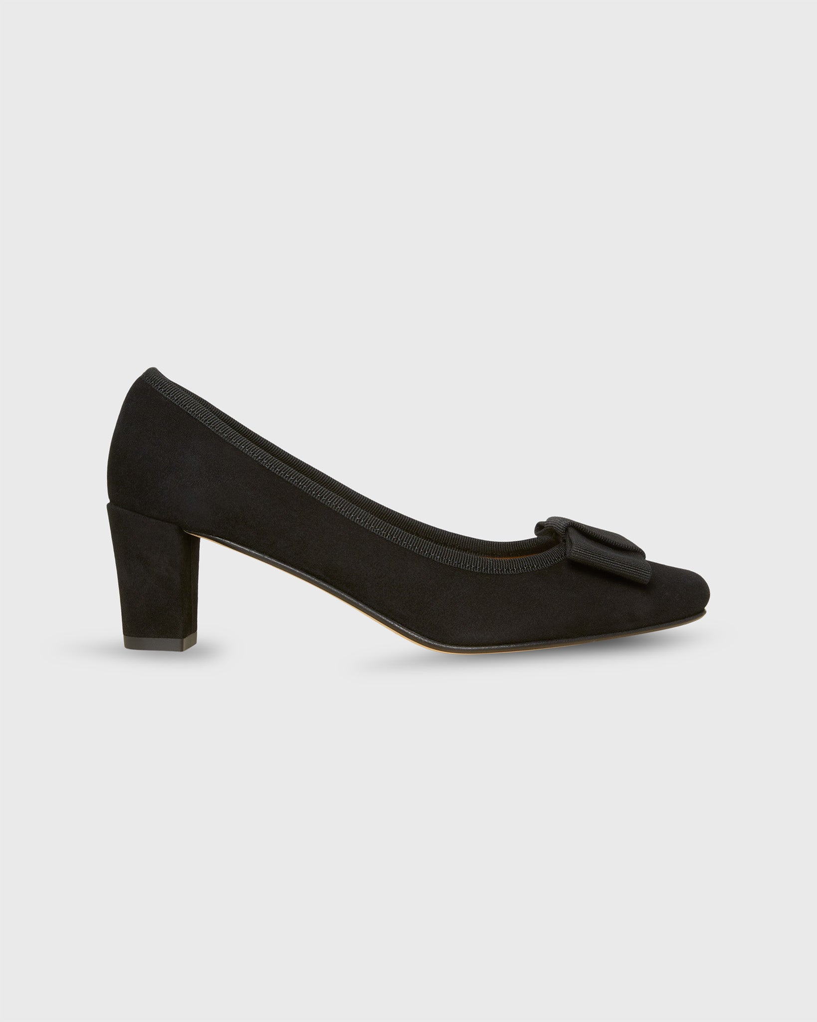 Bridgette Heel in Black Suede