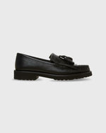 Load image into Gallery viewer, Kilt Penny Loafer in Black Leather
