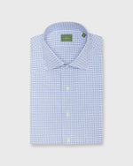 Load image into Gallery viewer, Spread Collar Dress Shirt in Blue Multi Tattersall Poplin
