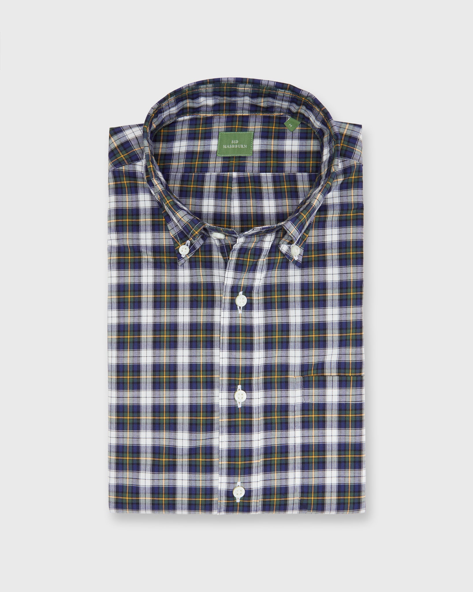 Button-Down Sport Shirt in Gordon Dress Tartan Poplin