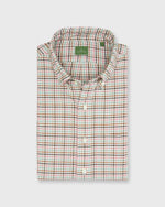 Load image into Gallery viewer, Button-Down Sport Shirt in Pink/Sage/Brown Tattersall Twill
