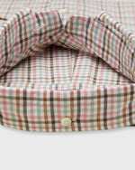 Load image into Gallery viewer, Button-Down Sport Shirt in Pink/Sage/Brown Tattersall Twill
