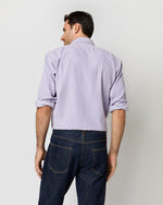 Load image into Gallery viewer, Spread Collar Sport Shirt in Lavender Corduroy
