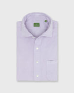 Load image into Gallery viewer, Spread Collar Sport Shirt in Lavender Corduroy
