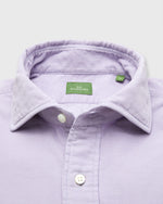 Load image into Gallery viewer, Spread Collar Sport Shirt in Lavender Corduroy
