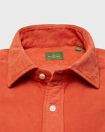 Load image into Gallery viewer, Spread Collar Sport Shirt in Ginger Corduroy
